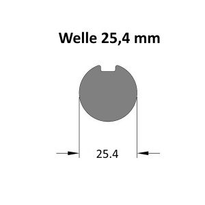 Welle Ø 25,4 mm
